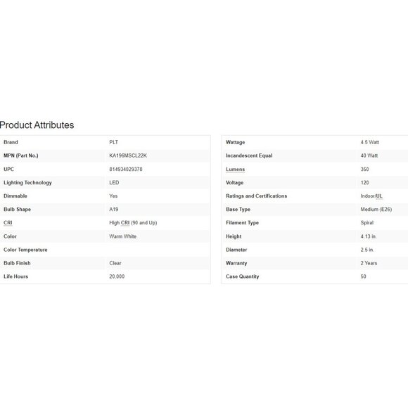 Victorian Style Light Bulb Antique LED Spiral Filament A19 Edison Vintage PLT - Picture 8 of 8